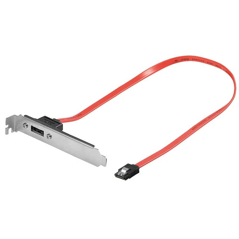 WENTRONIC SATA a e-SATA Ranura Chapa 1 PUERTO Adaptador para Dispositivos Externos Esata Hembra Soporte