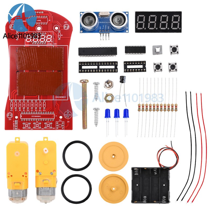 MCU DIY Smart Car Kit Ultrasonic Obstacle Avoidance Car Tracking Ranging Robot