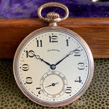 1922 Illinois Grade 405 12S 17 Jewels Two Tone Pocket Watch - Serviced