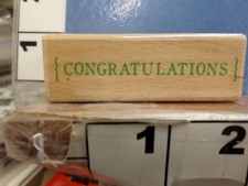 Congratulations saying RUBBER STAMP 20I