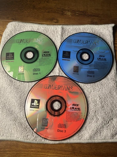 Galerians (Sony PlayStation 1, PS1) All 3 Discs Only Fully Tested!
