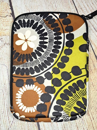 Vera Bradley Cocoa Moss Neoprene Padded 8 Inch Tablet Sleeve Retired Green Brown - Zdjęcie 7 z 9