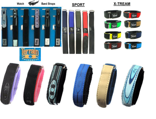 X-Treme 20,16mm Secure Hook & Loop Watch Band Strap Touch Fastener Men's