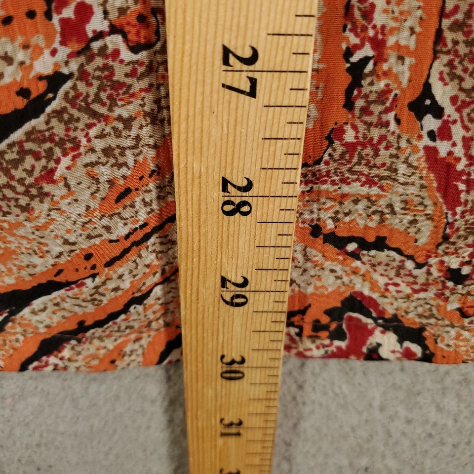 Blusa colorida Donnkenny abotonada con textura arrugada para mujer 1X Foto 3 de 4