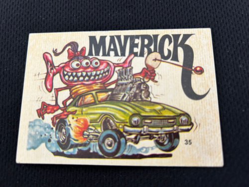 1969-1973 odd rods all stars donruss stickers RARE #35 MAVERICK