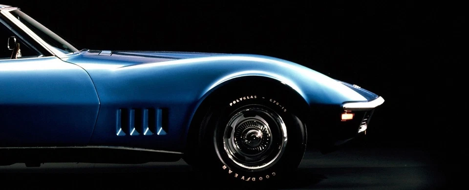 Corvette Chevrolet StingRay Race Car Chevy Classic Hot Rod Metal Promo Model1:18 - Image 3 of 4