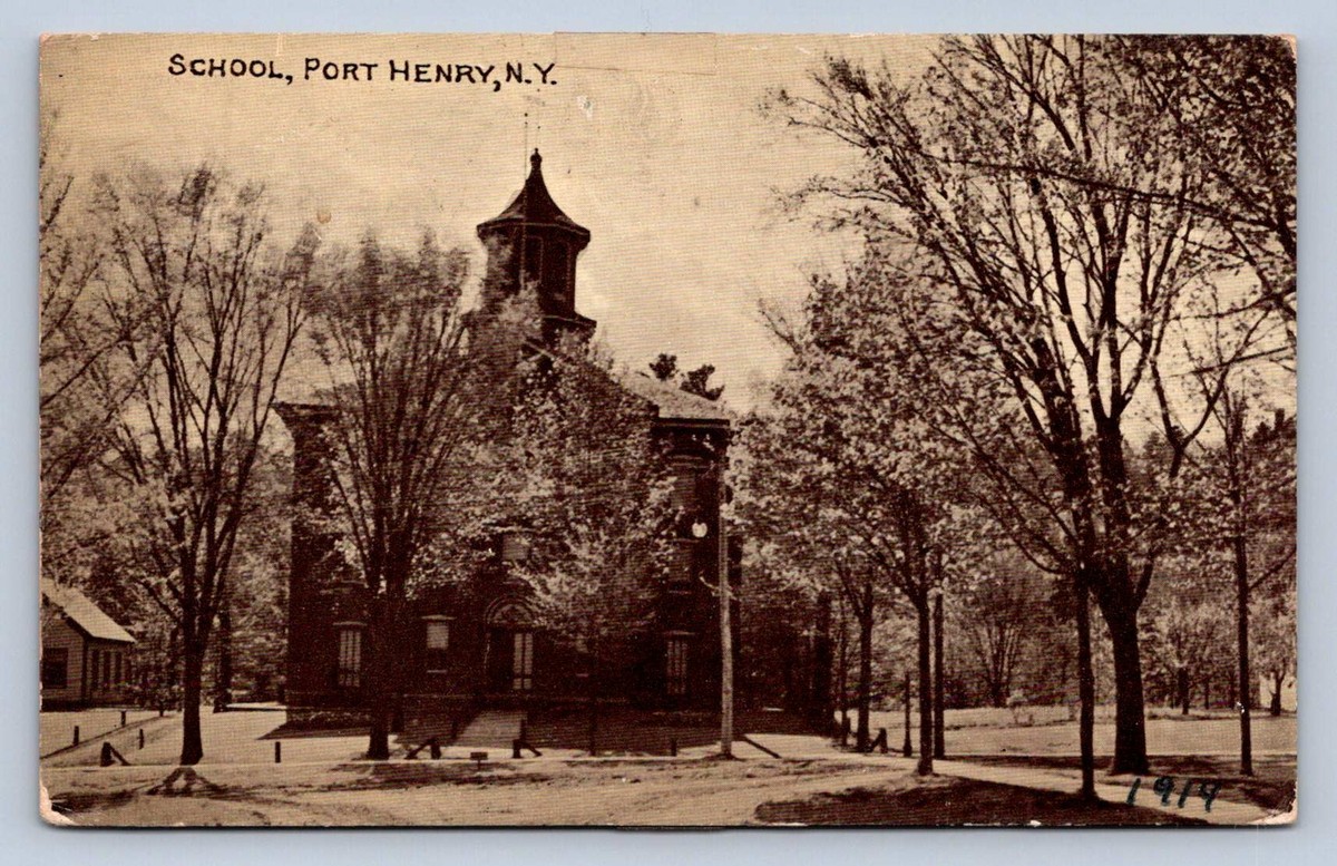 K10/ Port Henry New York Postcard c1910 School Building 149 | eBay