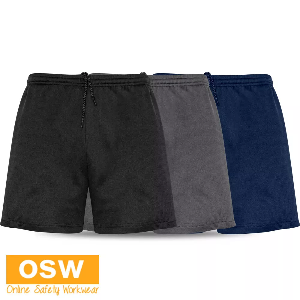 MENS CIRCUIT GYM CROSSFIT INTERVAL TRAINING STRETCH SHORTS BLACK