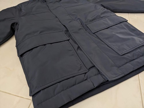Everlane Mens The ReNew Short Parka - India Ink(Navy Grey) Size S - Picture 3 of 24