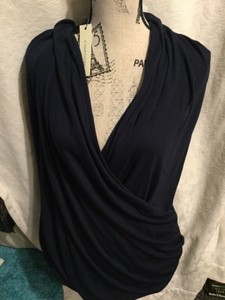 41 hawthorn benni wrap front ruched knit top