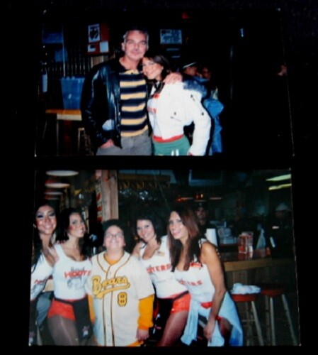 Vtg Hooters Girls Photo Billy Bob Thornton Matthew Hooper Bad News Bears Movie