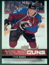 TYSON BARRIE  12/13 AUTHENTIC UDS1 YOUNG GUNS CARD  SP