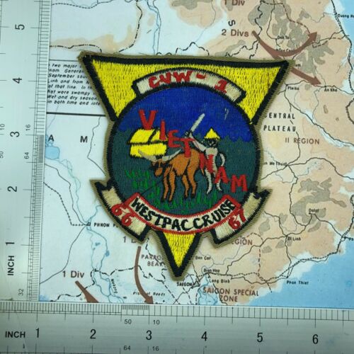Patch , US Navy Vietnam CVW1 Carrier Air Wing 1 Westpac Cruise 1966-67  PATCH S2