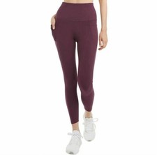 Danskin Ladies' High Rise Tight with Pockets PLUM SELECT SIZE