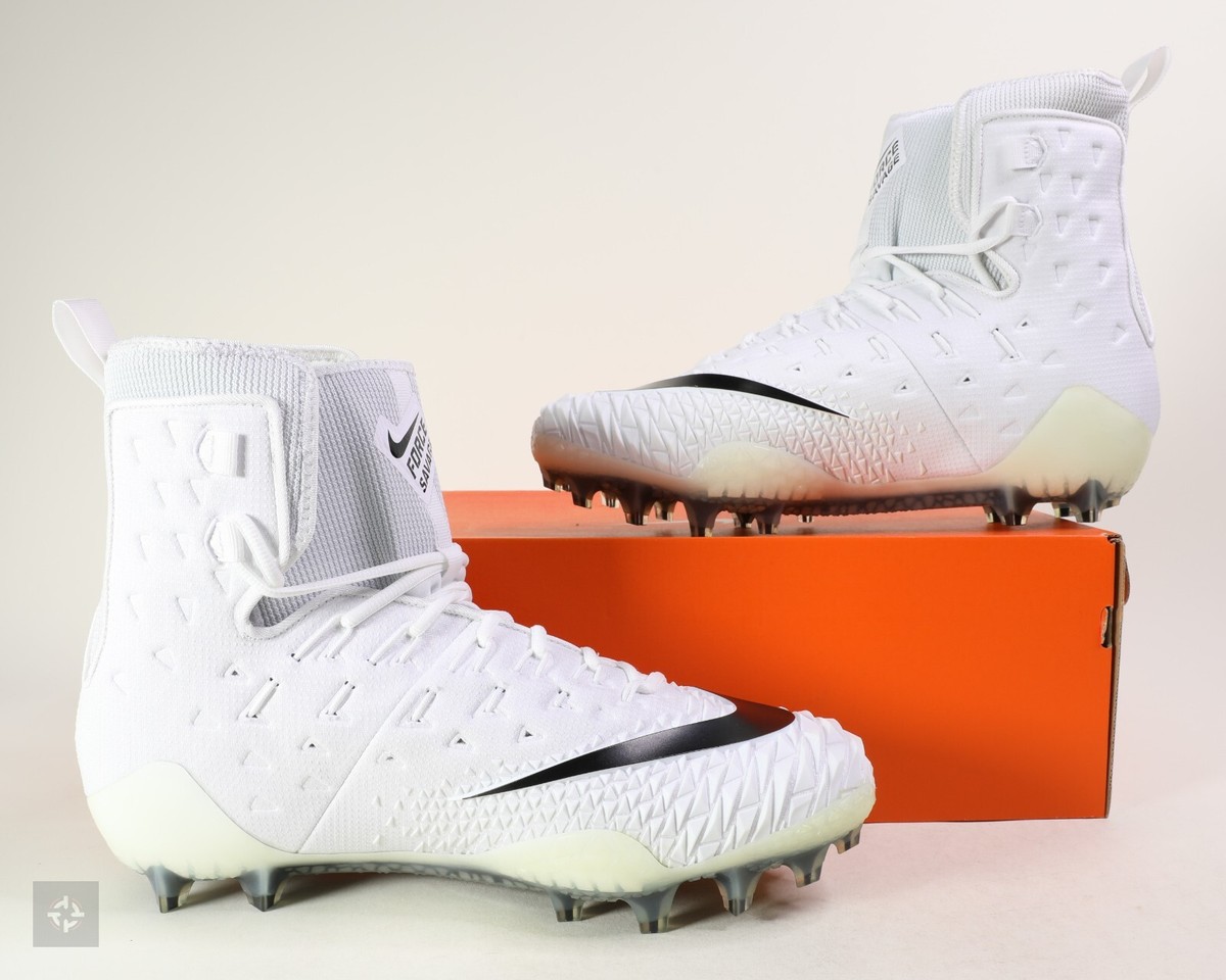 Size 12.5 Nike Force Savage Pro Football Cleats White/Black NEW AJ6605-101 Sold* Nike Force Savage Pro TD Football Lineman Cleats White  main image 2