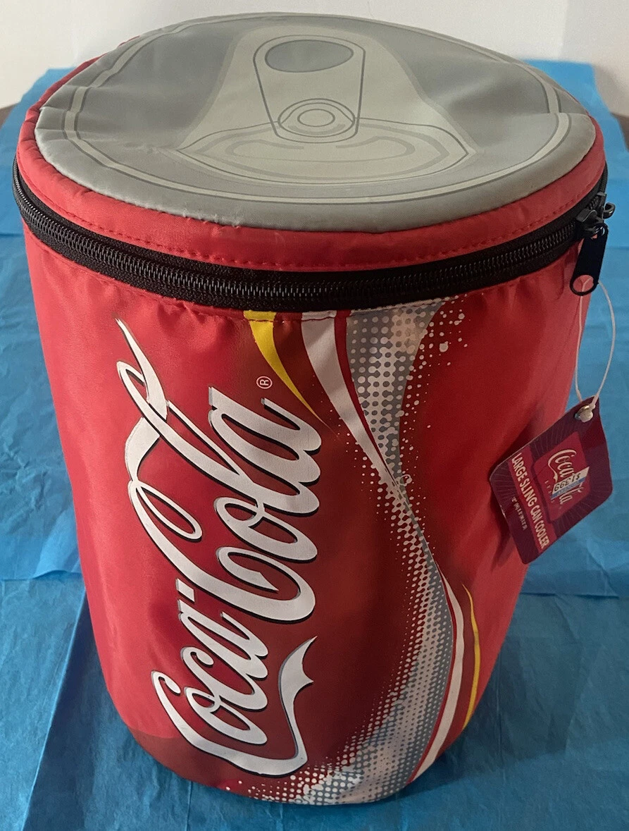 RARE NWT Coca Cola Insulated Cooler Coke Can Shape W/Zipper Top AS-IS READ!