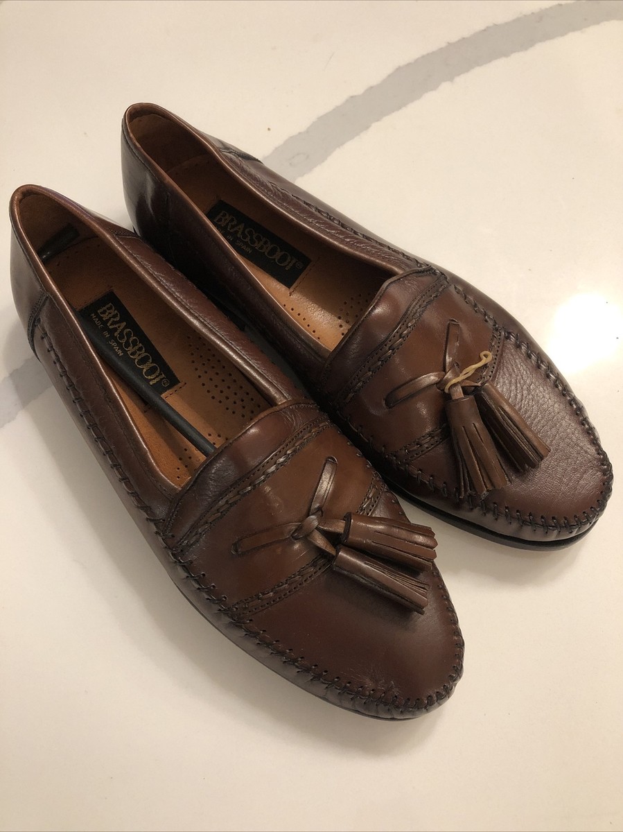 Brassboot Mens Sz 8 Handmade in Spain Shoes Brown Kiltie  display picture 2