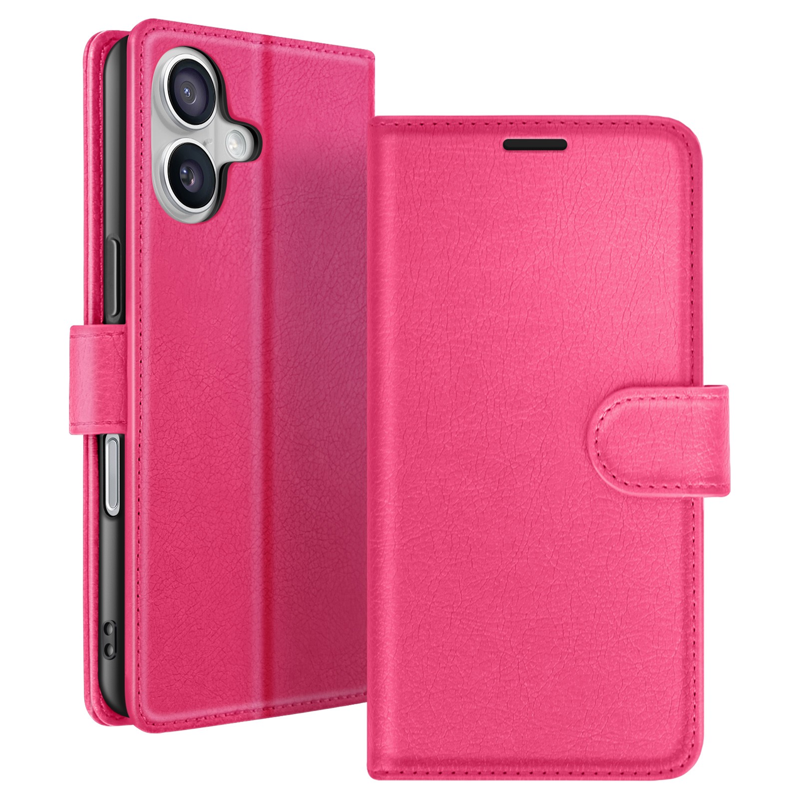 Étui iPhone 17 Air fuchsia pour protéger votre écran et ranger vos cartes