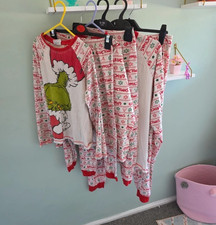 Family The Grinch Christmas 2pc Cotton Jersey Long Sleeve Pyjama Set