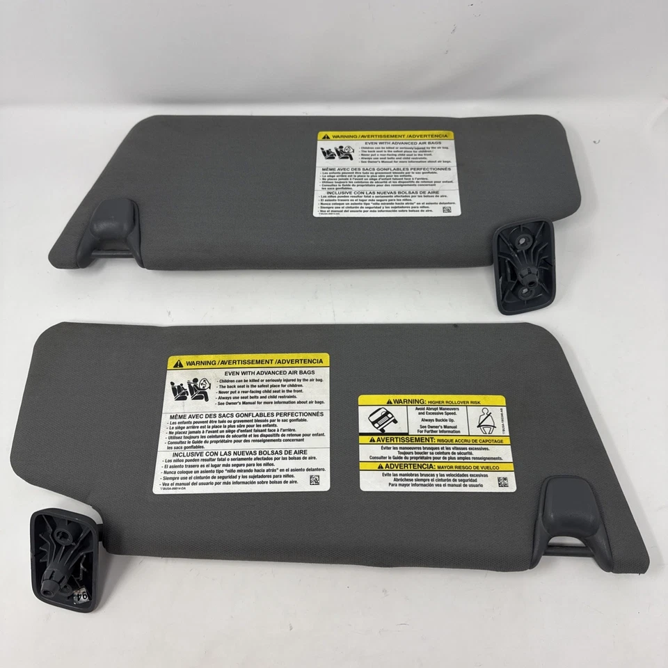 09-14 Ford F150 F-150 Gris Gris Parasol Juego Pasajero Conductor Derecha Izquierda Fabricante de Equipo Original Foto 2 de 4