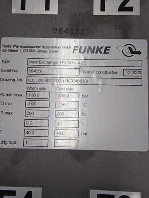 NEW FUNKE TPL00-K-4-22 HEAT EXCHANGER TPL00K422