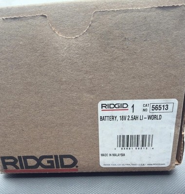 Ridgid 56513 RB-1825 18V 2.5 Ah Advanced Lithium Battery (0.5'' Cu)
