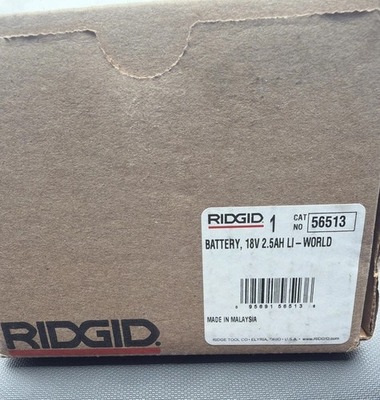 #ad Ridgid 56513 RB 1825 18V 2.5 Ah Advanced Lithium Battery 0.5quot; Cu $180.99