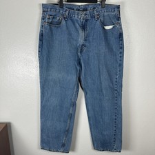 Levis 550 Jeans Mens Size 40x30 Relaxed Fit Tapered Leg Blue Denim Medium Wash
