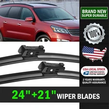 24" 21" For For Saturn Outlook 2007-2010 Windshield Wiper Blades Replacement