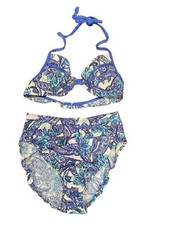 Venus Bikini Set B Top  XL Bottoms Paisley Swimsuit Vintage