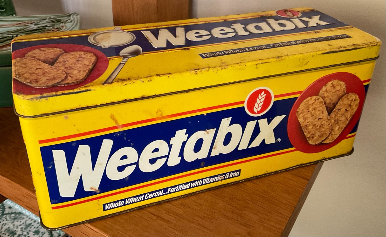WEETABIX VINTAGE METAL BOX TIN 11 INCHES BY 4 INCHES