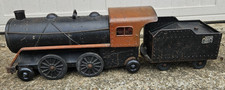 Antyczny 1920 Cor Cor Toys Lokomotywa i pociąg przetargowy na węgiel