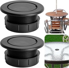 2 Pcs 2 Inch Parasol Umbrella Hole Ring Plug and Cap Set, Thicker Patio Table Ho