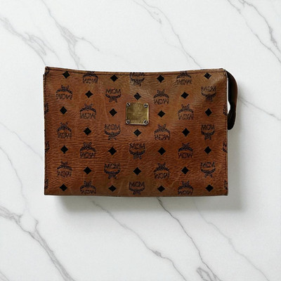 MCM Visetos Authentic Z5779 Second Bag Clutch Tasche Veranda Unisex Reißversc...