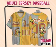 Personalized Vintage Slinky Dog Pixar Toy Story Character Baseball Jersey Shirt