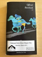 Silver Slipper Day Run At Rosehill 2/3/2013 Racebook Programme