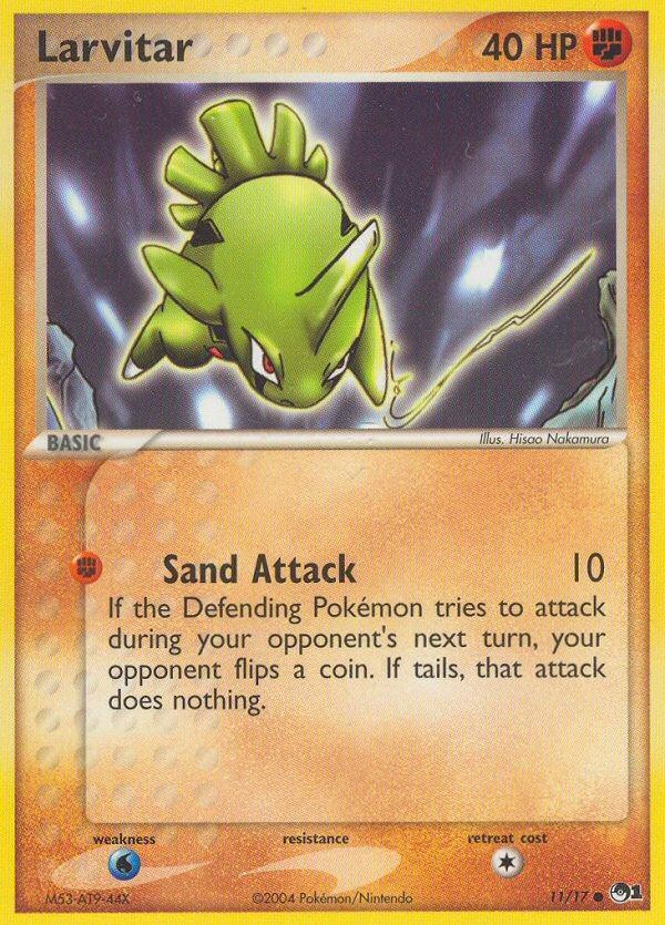 Pokemon Larvitar (11/19) POP Series 1 NM