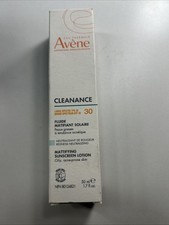 Avene Cleanance Mattifying Sunscreen Lotion Broad Spectrum SPF 30 1.7 fl oz NEW
