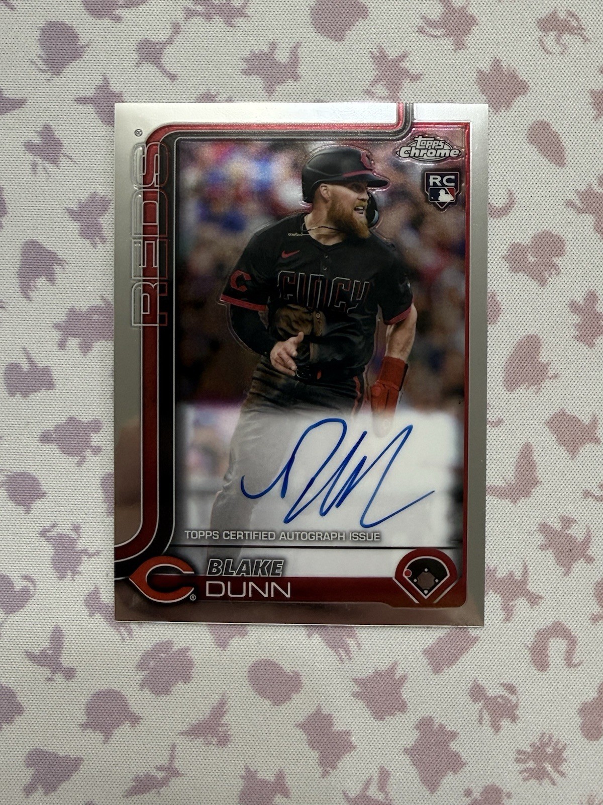 Topps 2025 Chrome Blake Dunn Rookie Autographs RC Auto #RA-BD Reds