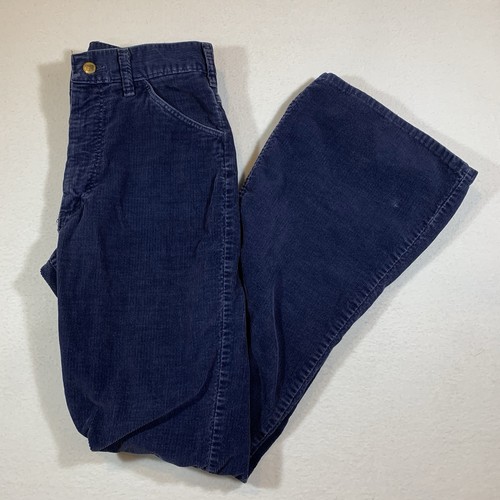 Vintage Sedgefield Corduroy Pants USA 70s Wide Leg Dk Blue Mens See Measurements, $39.97 - Photo 3