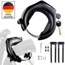 Ringschloß mit abziehbaren Schlüssel - Schwarz Rahmenschloss Fahrrad-Schloss