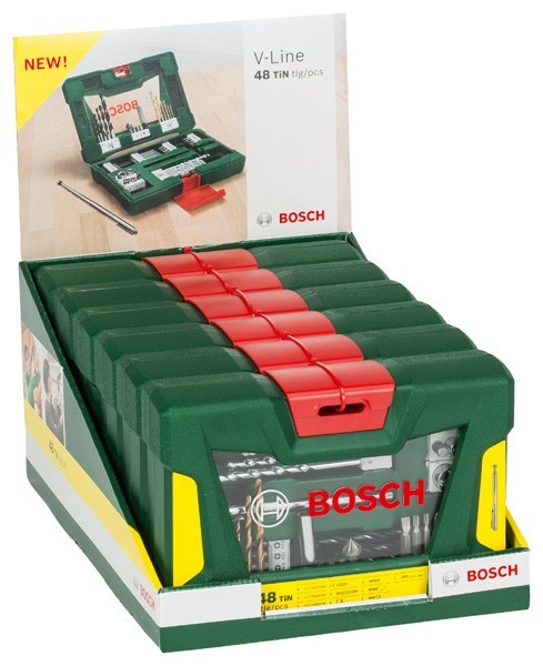 Bosch V-Line Box, Bohrer- Und Bit-Set, 48-Teilig, Magnetstab-image