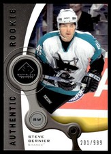 2005-06 SP Game Used Steve Bernier Rookie 201/999 San Jose Sharks #181