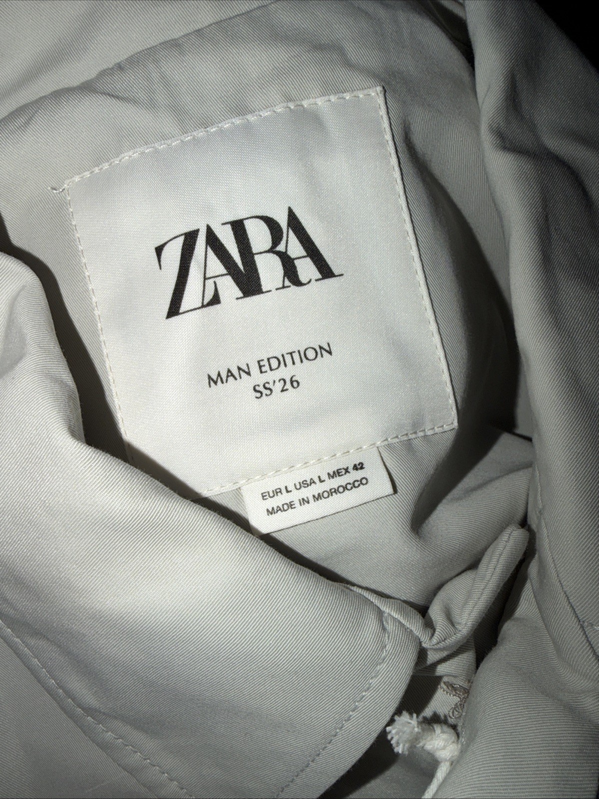 Zara Man Edition Relaxed Fit Technical Trench Coat 26’ Men’s Limited Edition L image 10