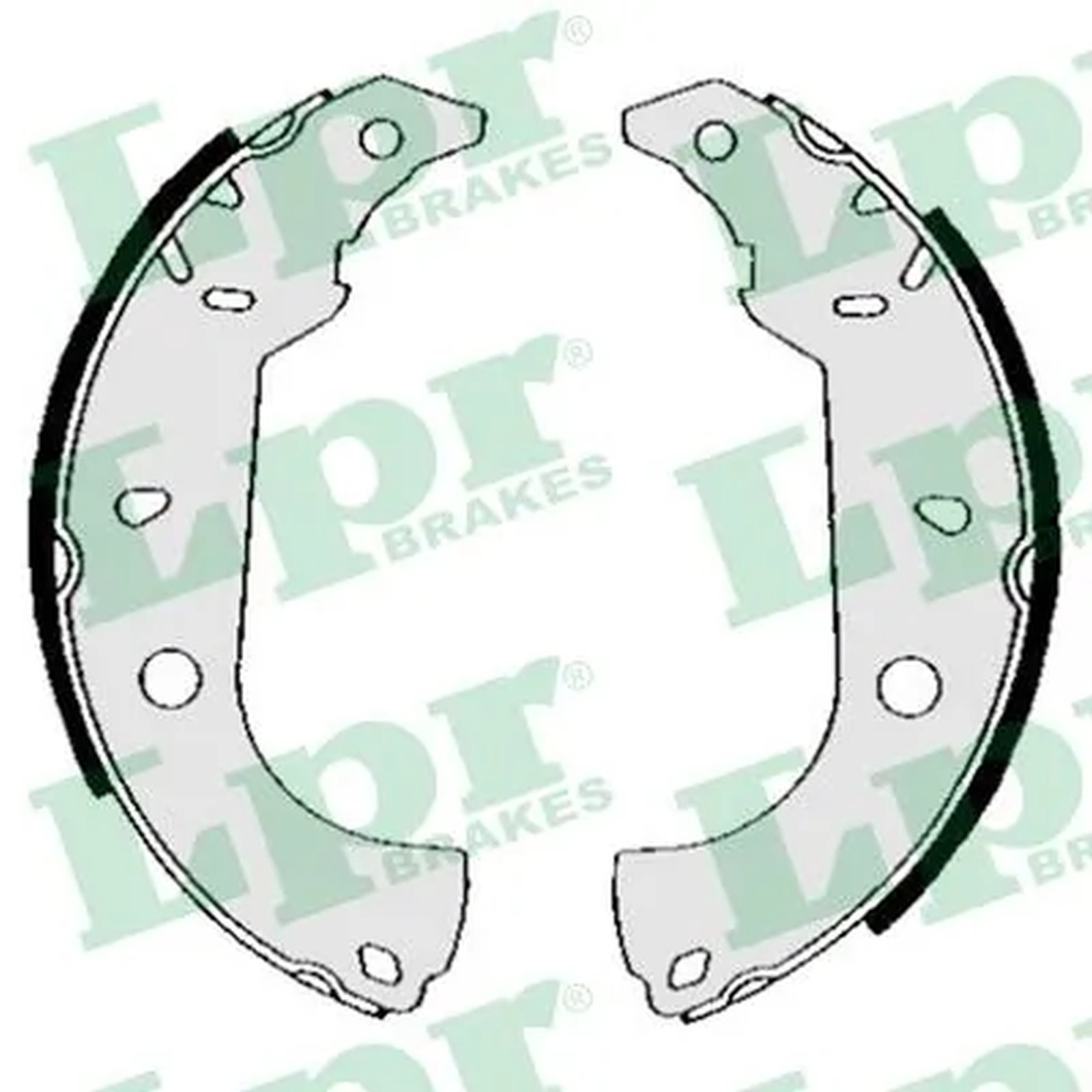 ORIGINAL® Lpr Bremsbackensatz Hinten für Fiat STRADA Pick-up MAREA Weekend