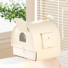 BUCATSTATE Hanging Bird Bath for Cage with Cover, 3 in 1 Multifunction Bird B...