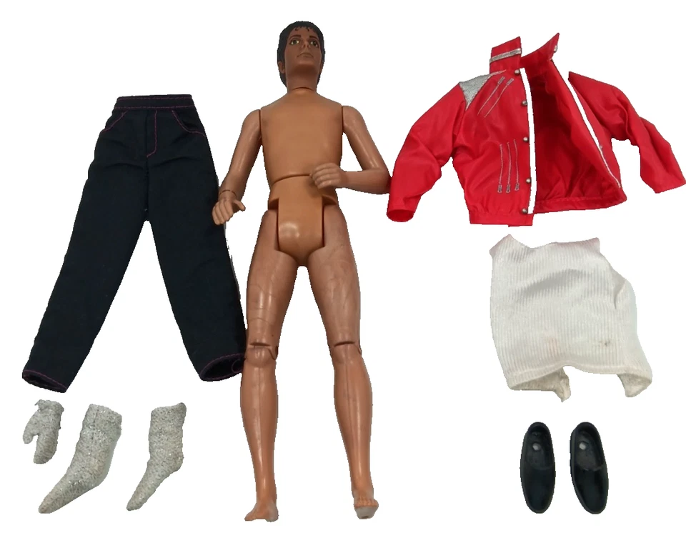 1984 Michael Jackson 11,5" Boneca Vestida Jaqueta Calça Sapatos Meias Luva Top MJJ - Imagem 2 de 4