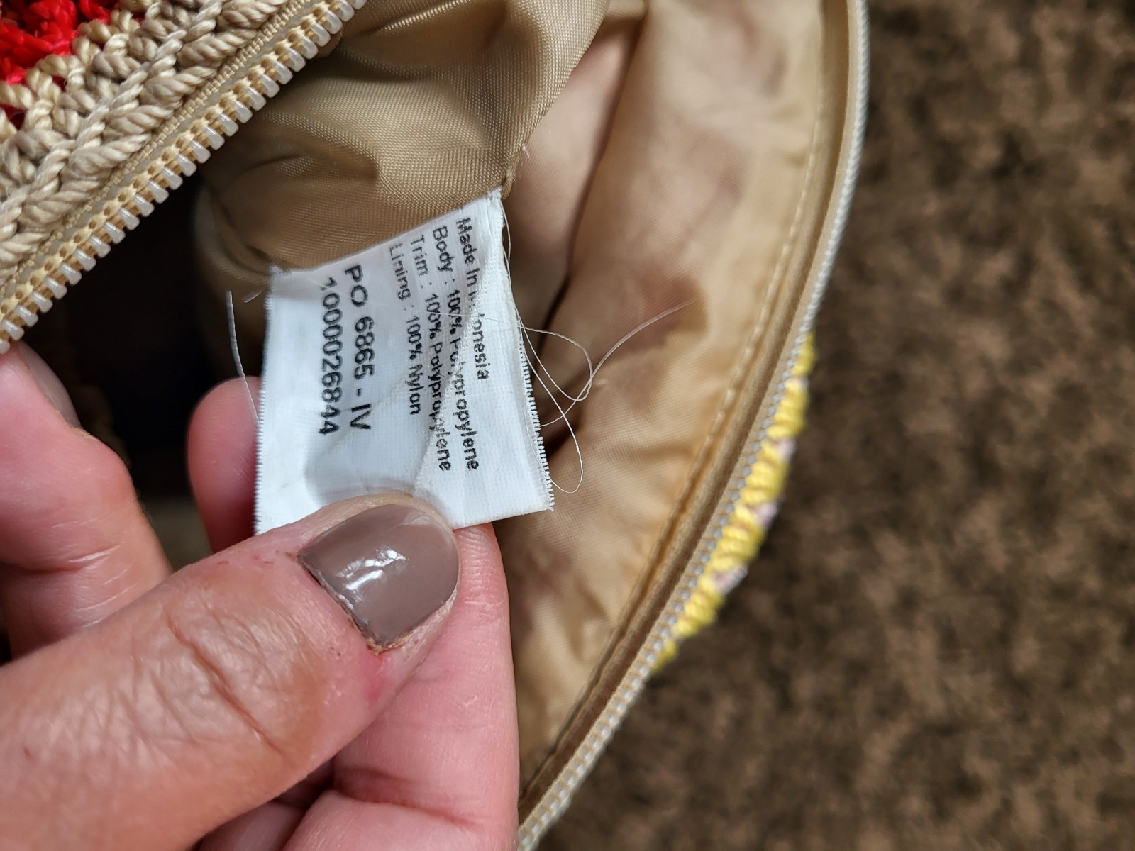 The Sak Originals Rainbow Multi Colors Shoulder Bag / Crossbody Purse Great C