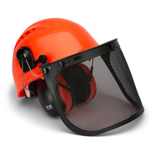 Tr Industrial Forestry Safety Helmet And Hearing Protection System Orange
