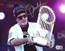 JOE MADDON signed (CHICAGO CUBS) baseball 8X10 photo BECKETT BAS BW54563